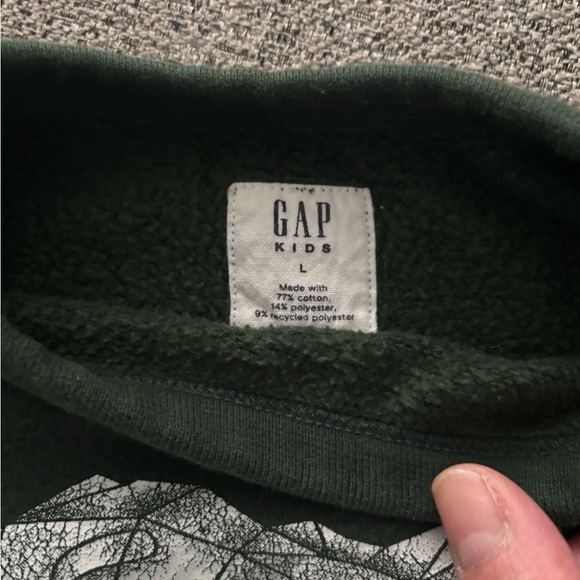 GAP Green and Blue Crewneck Sweaters - Picture 3 of 5